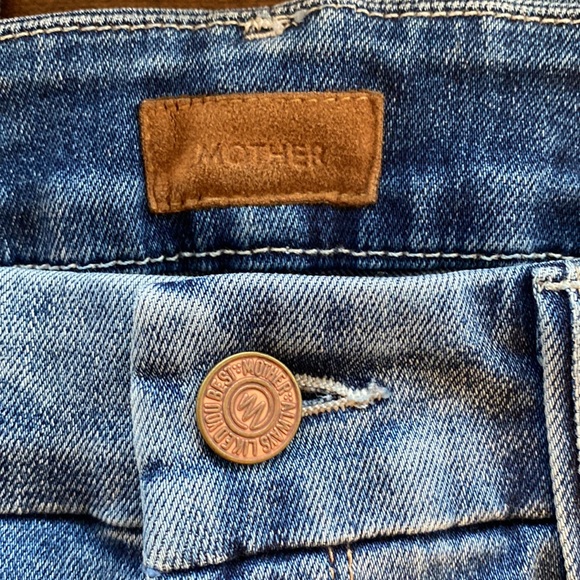 MOTHER High Waisted Looker Ankle Fray Size 25. - Picture 4 of 10